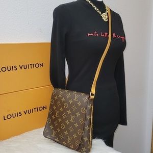 Authentic Louis Vuitton Musette Salsa Crossbody Bag Monogram Canvas